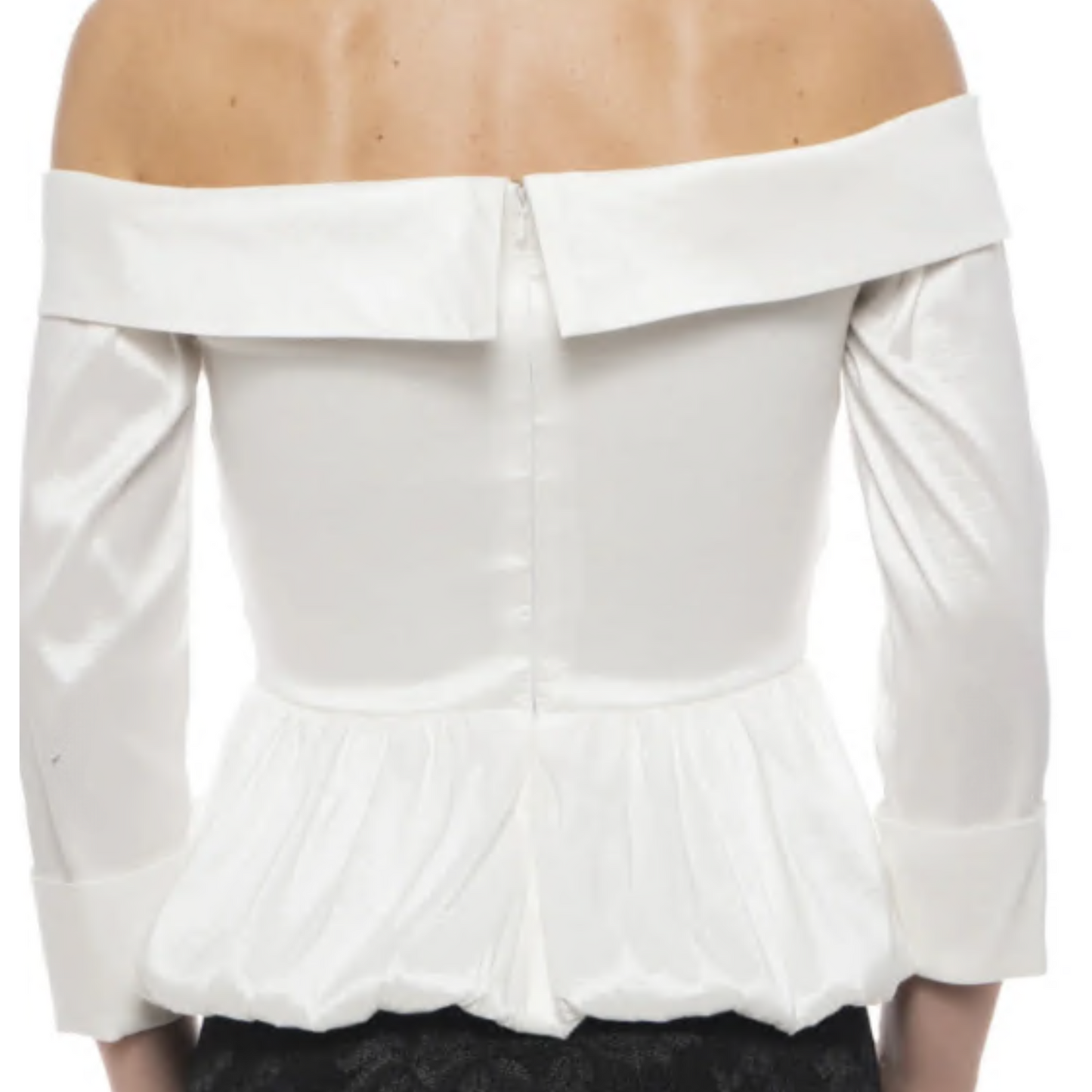 Marina Off Shoulder Long Sleeve With Ruffle Blouse