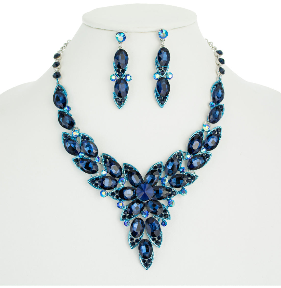 Rhinestone Necklace Set