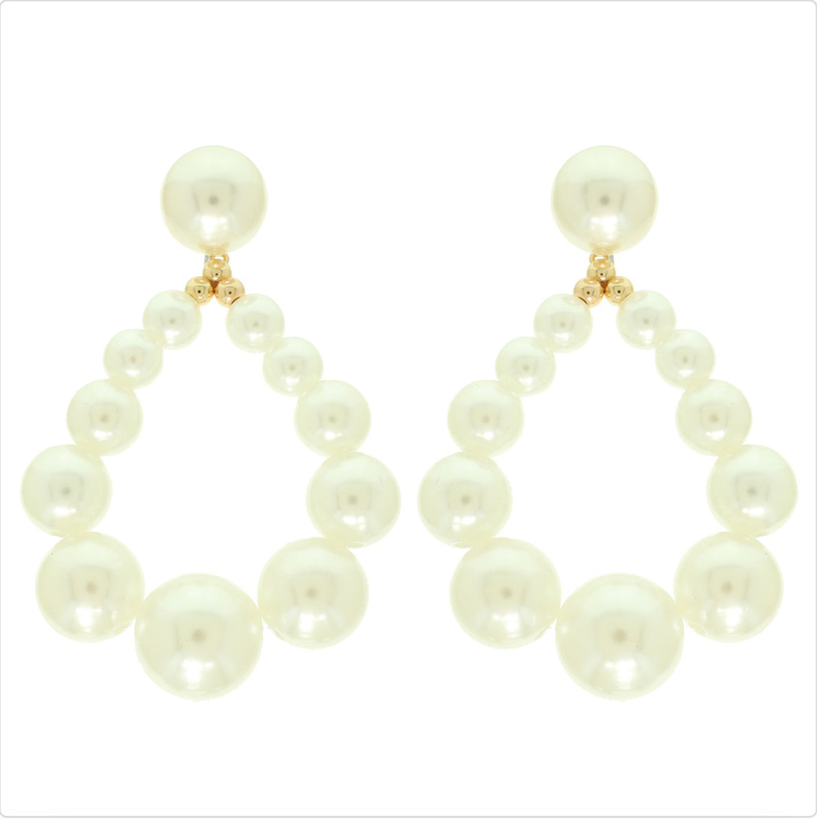Pearl Hoop Earrings