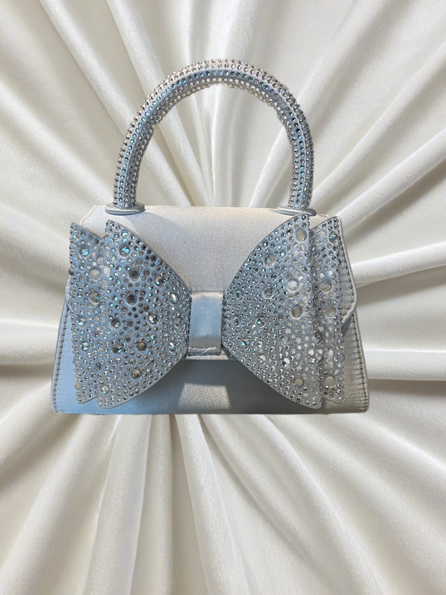 Silver Bow Evening Bag