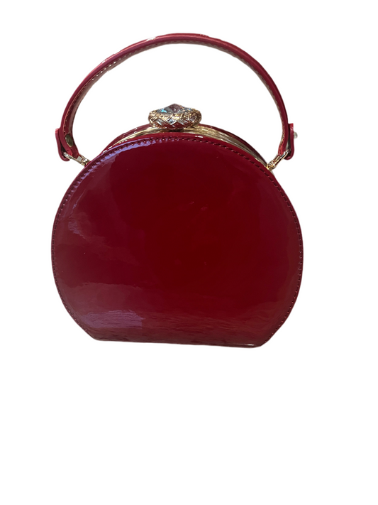 Red Patent Evening Bag