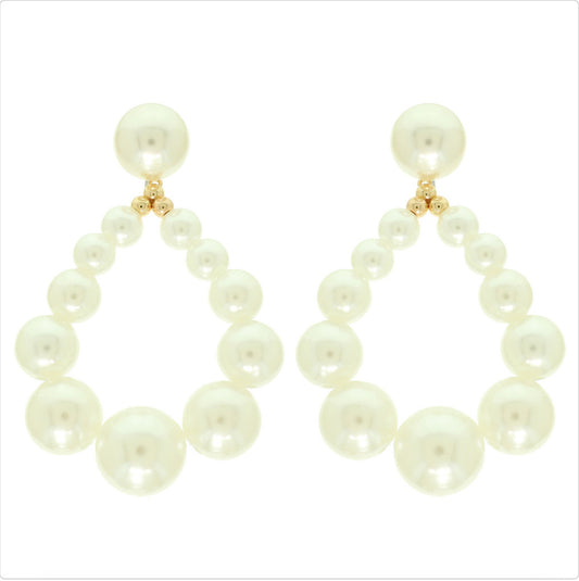 Pearl Hoop Earrings